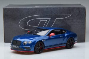 Bentley Continental GT Speed Black Edition Blu GT Spirit 1:18 KJ006 Resina — immagine 6 di 6