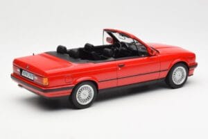 BMW 318i E30 Cabriolet Rosso Norev 1:18 183210 Pressofusione — immagine 2 di 6