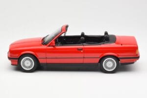 BMW 318i E30 Cabriolet Rosso Norev 1:18 183210 Pressofusione — immagine 3 di 6