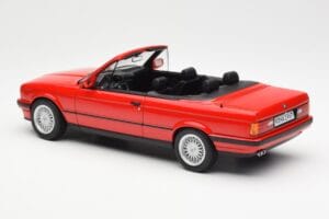 BMW 318i E30 Cabriolet Rosso Norev 1:18 183210 Pressofusione — immagine 5 di 6