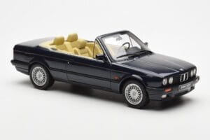 BMW 325i E30 Cabriolet Blu Otto 1:18 OT114 Resina — immagine 4 di 6