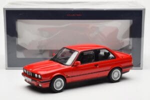 BMW 325i E30 Rosso Norev 1:18 183202 Pressofusione — immagine 6 di 6