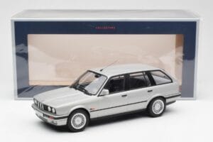 BMW 325i E30 Touring Argento Norev 1:18 183216 Pressofusione — immagine 6 di 6