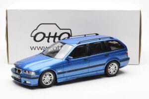 BMW 328i E36 Touring M Package Blu Otto 1:18 OT358 Resina — immagine 6 di 6