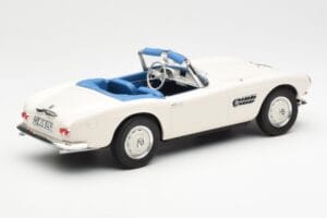 BMW 507 Roadster Bianco Norev 1:18 183232 Pressofusione — immagine 2 di 6