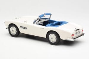 BMW 507 Roadster Bianco Norev 1:18 183232 Pressofusione — immagine 5 di 6