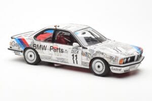 BMW 635 CSi E24 #11 D. Quester / M. Tassin / M. Heger 24 Hours of Spa 1986 AUTOart 1:18 80430145826 Pressofusione — immagine 6 di 8