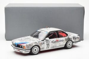 BMW 635 CSi E24 #11 D. Quester / M. Tassin / M. Heger 24 Hours of Spa 1986 AUTOart 1:18 80430145826 Pressofusione — immagine 8 di 8
