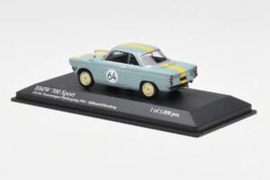 BMW 700 Sport #64 Hulbusch / Stausberg 12 Hours of Nurburgring 1961 Minichamps 1:43 400612364 Pressofusione — immagine 3 di 4