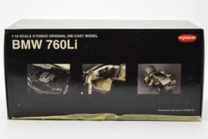 BMW 760Li E66 Nero Kyosho 1:18 08572BK Pressofusione — immagine 8 di 9