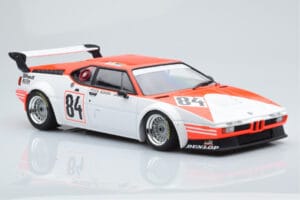 BMW M1 Equipe Dominique Lacaud #84 H. Stuck / Burger / D. Lacaud 24 Hours of Le Mans 1980 Minichamps 1:18 155802984 Pressofus — immagine 4 di 6