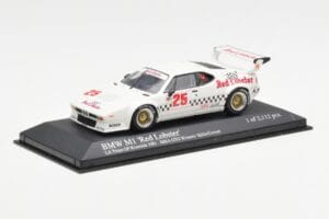 BMW M1 IMSA #25 Red Lobster Cowart / Miller LA Times Grand Prix Winner 1981 Minichamps 1:43 430812525 Pressofusione — immagine 2 di 4