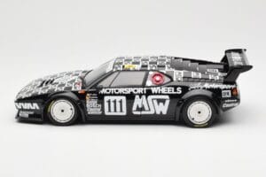 BMW M1 #111 Team MK Motorsport J-L. Witmeur / Krankenberg / Libert 24 Hours of Le Mans 1986 Minichamps 1:18 180862911 Pressof — immagine 4 di 8