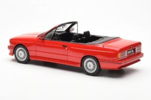 BMW M3 E30 Cabriolet Rosso Otto 1:18 OT077 Resina — immagine 5 di 6