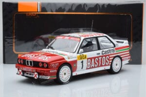 BMW M3 E30 Bastos #1 R. Ravaglia / E. Pirro / E. Van de Poele 24 Hours of Spa 1991 IXO 1:18 18RMC081A Pressofusione — immagine 6 di 6