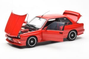 BMW M3 E30 Sport Evolution Cecotto Edition Rosso AUTOart 1:18 70566 Pressofusione — immagine 2 di 8