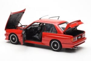 BMW M3 E30 Sport Evolution Cecotto Edition Rosso AUTOart 1:18 70566 Pressofusione — immagine 5 di 8