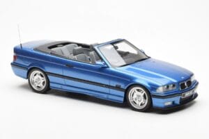 BMW M3 E36 Cabriolet Blu Otto 1:18 OT279 Resina — immagine 4 di 5