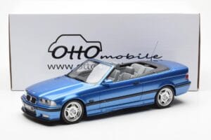 BMW M3 E36 Cabriolet Blu Otto 1:18 OT279 Resina — immagine 5 di 5