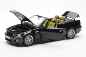BMW M3 E46 Cabriolet Nero Kyosho 1:18 80430024431 Pressofusione — immagine 2 di 8