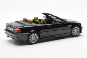 BMW M3 E46 Cabriolet Nero Kyosho 1:18 80430024431 Pressofusione — immagine 3 di 8