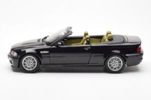 BMW M3 E46 Cabriolet Nero Kyosho 1:18 80430024431 Pressofusione — immagine 4 di 8