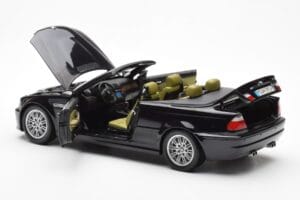 BMW M3 E46 Cabriolet Nero Kyosho 1:18 80430024431 Pressofusione — immagine 5 di 8