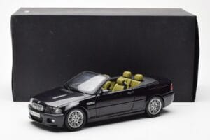 BMW M3 E46 Cabriolet Nero Kyosho 1:18 80430024431 Pressofusione — immagine 8 di 8