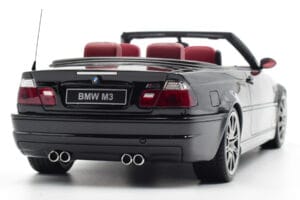 BMW M3 E46 Cabriolet Nero Otto 1:18 OT380 Resina — immagine 7 di 9