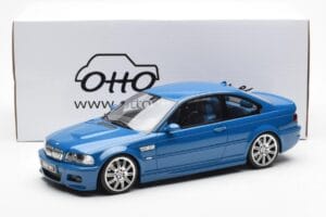 BMW M3 E46 Blu Otto 1:18 OT790 Resina — immagine 6 di 6