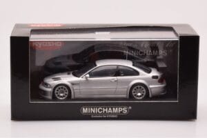 BMW M3 E46 GTR Street Argento Minichamps 1:43 403012105 Pressofusione — immagine 4 di 4