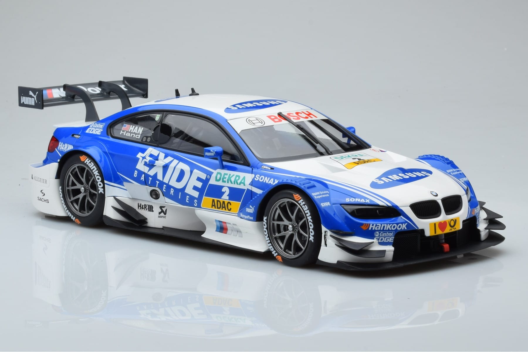 BMW M3 #2 BMW Team RMG A.J. Hand DTM 2012 Minichamps 1:18 100122202 Pressofusione — immagine 5 di 8