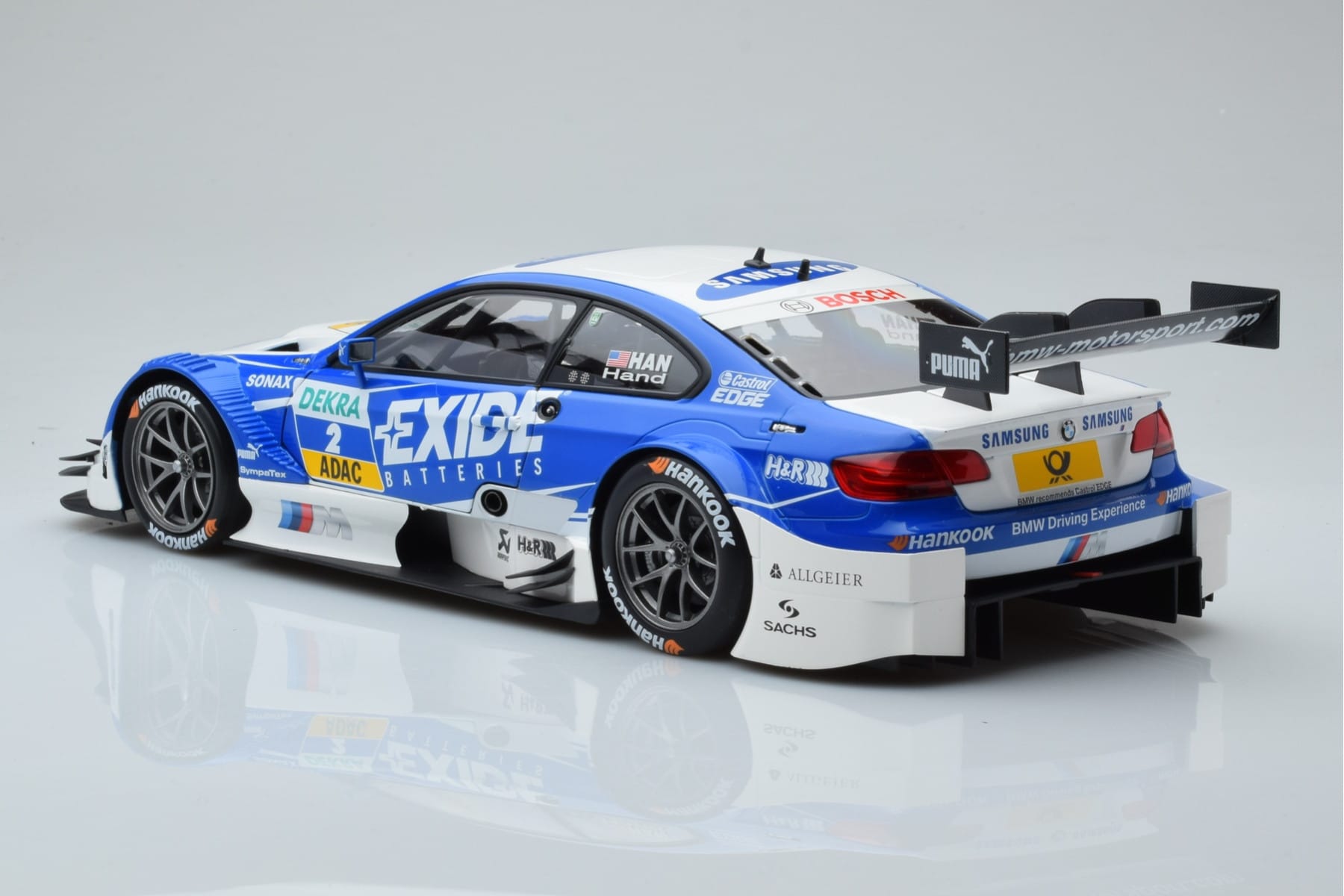 BMW M3 #2 BMW Team RMG A.J. Hand DTM 2012 Minichamps 1:18 100122202 Pressofusione — immagine 6 di 8