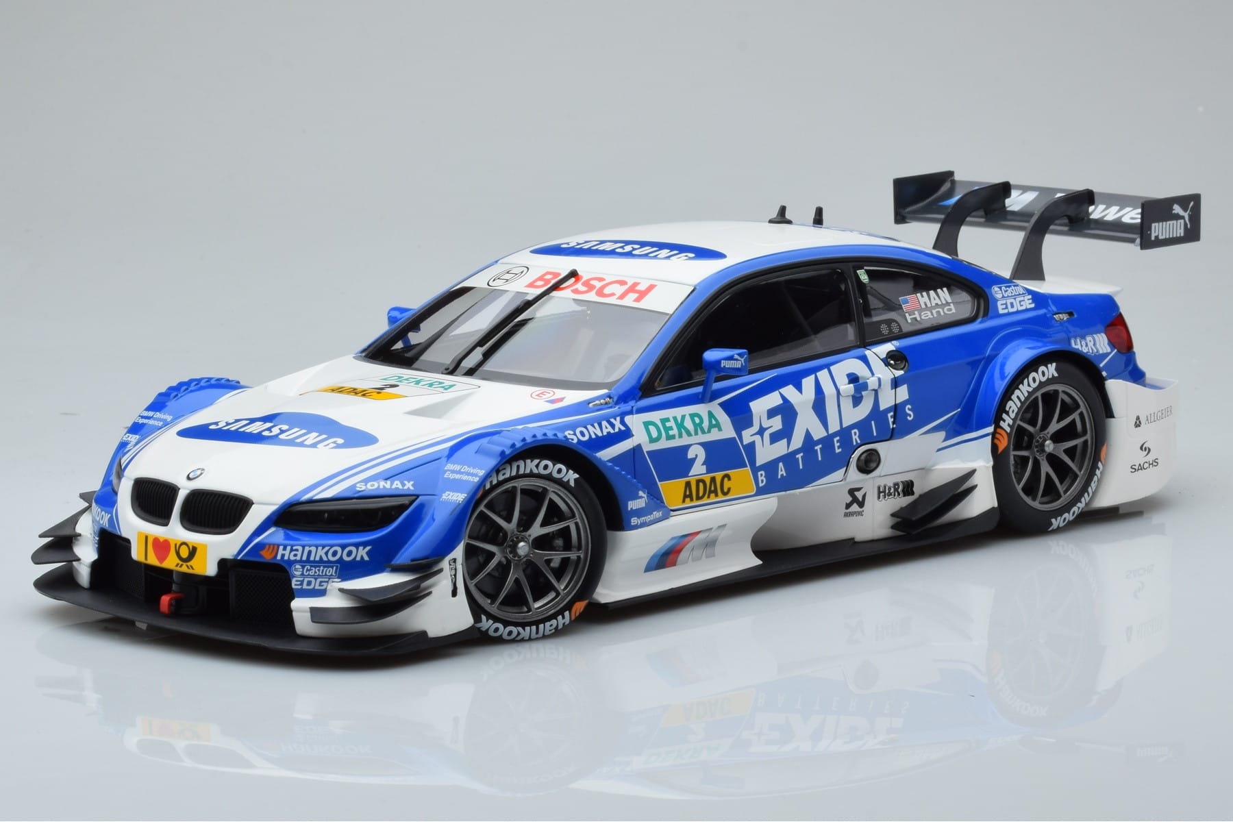 BMW M3 #2 BMW Team RMG A.J. Hand DTM 2012 Minichamps 1:18 100122202 Pressofusione