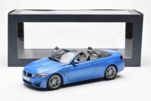 BMW M4 F83 Cabriolet Yas Marina Blu Paragon 1:18 80432339612 Pressofusione — immagine 8 di 8