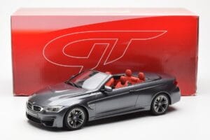 BMW M4 F83 Cabriolet Grigio GT Spirit 1:18 GT081 Resina — immagine 6 di 6