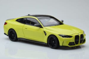 BMW M4 G82 Giallo Edizione Concessionario Minichamps 1:18 80435A51949 Pressofusione — immagine 6 di 8