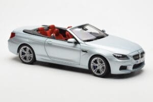 BMW M6 F12 Cabriolet Silverstone Argento II Paragon 1:18 80432253656 Pressofusione — immagine 6 di 8