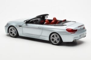 BMW M6 F12 Cabriolet Silverstone Argento II Paragon 1:18 80432253656 Pressofusione — immagine 7 di 8