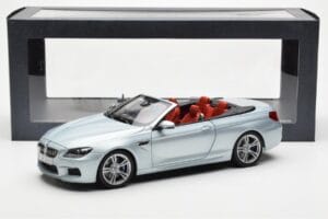 BMW M6 F12 Cabriolet Silverstone Argento II Paragon 1:18 80432253656 Pressofusione — immagine 8 di 8