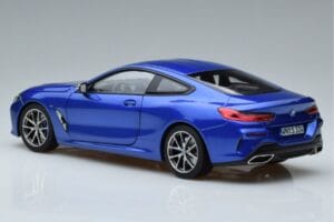 BMW M850i G15 Blu Metallizzato Norev 1:18 183286 Pressofusione — immagine 6 di 7