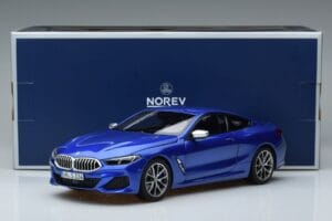 BMW M850i G15 Blu Metallizzato Norev 1:18 183286 Pressofusione — immagine 7 di 7