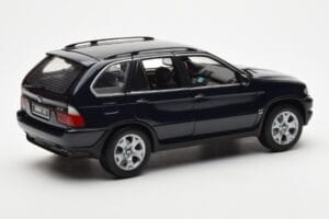 BMW X5 4.4i E53 Blu Scuro Kyosho 1:18 08521DB Pressofusione — immagine 3 di 8