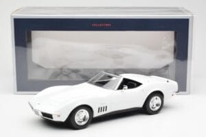Chevrolet Corvette C3 Cabriolet Can-Am Bianco Norev 1:18 189038 Pressofusione — immagine 6 di 6