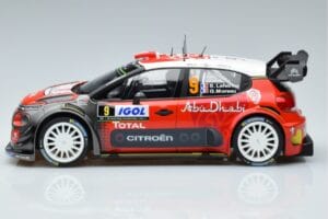 Citroen C3 WRC #9 S. Lefebvre / G. Moreau Tour de Corse 2017 Norev 1:18 181633 Pressofusione — immagine 3 di 6