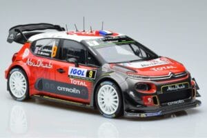 Citroen C3 WRC #9 S. Lefebvre / G. Moreau Tour de Corse 2017 Norev 1:18 181633 Pressofusione — immagine 4 di 6