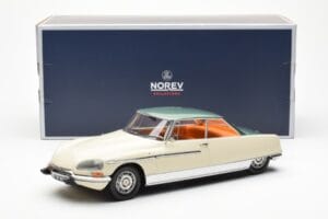 Citroen DS 21 Le Leman Cabriolet Avorio e Verde Norev 1:18 181751 Pressofusione — immagine 6 di 6