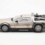 DeLorean DMC-12 Time Machine Back to the Future Argento Sun Star 1:18 - image 3 of 8