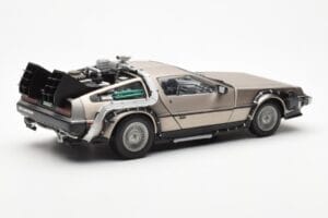 DeLorean DMC-12 Time Machine Back to the Future Argento Sun Star 1:18 2711 Pressofusione — immagine 5 di 8