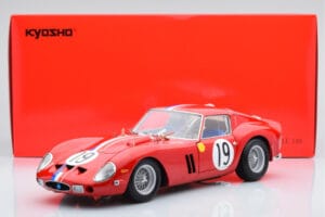 Ferrari 250 GTO #19 24 Hours of Le Mans 1962 Kyosho 1:18 08438A Pressofusione — immagine 10 di 10